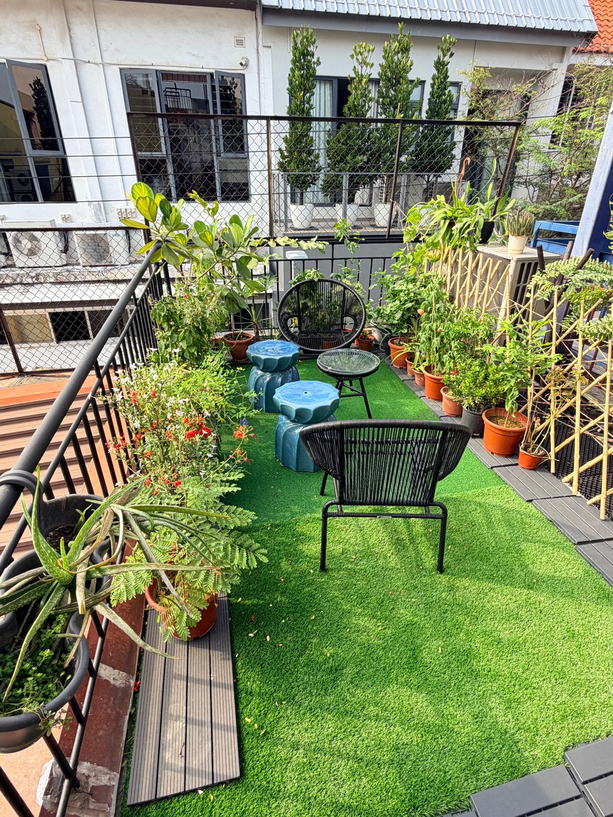 Our rooftop garden terrace